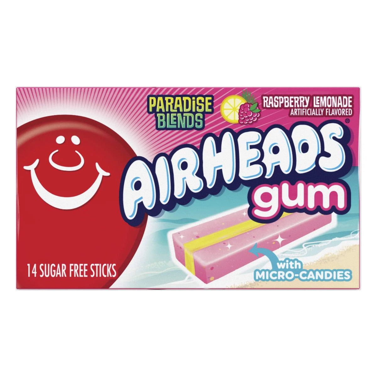 Airheads Gum Raspberry Lemonade 34g - Americké sladkosti - OhMyCandyBox Chorvátsko