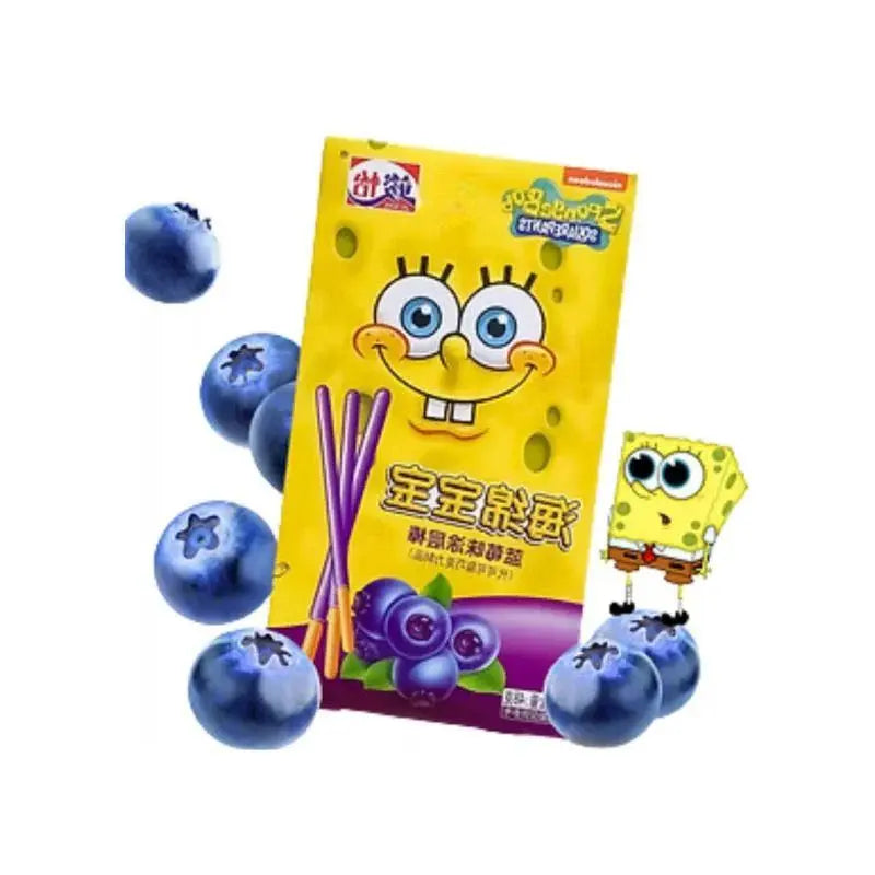 Junyi Čučoriedkový Spongebob Squarepants 48g - OhMyCandyBox