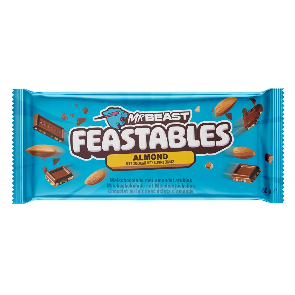 MrBeast Feastables Almond 60g OhMyCandyBox