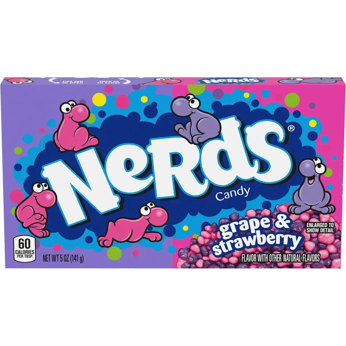 Nerds - Grape & Strawberry 141g - Americké sladkosti - OhMyCandyBox Chorvátsko