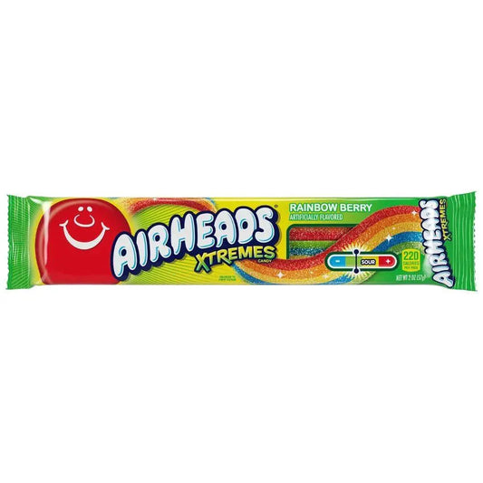 Airheads Xtremes Sour Belts Rainbow Berry 57g - Americké sladkosti - OhMyCandyBox Chorvátsko