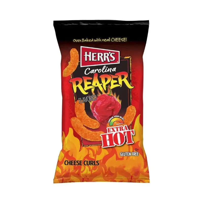 Herr’s Carolina Reaper Cheese Curls 28g - Americké sladkosti - OhMyCandyBox Chorvátsko