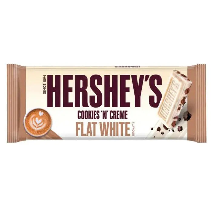Hershey's Big Bar Cookies 'n' Cream Flat White 90g - Americké sladkosti - OhMyCandyBox Chorvátsko