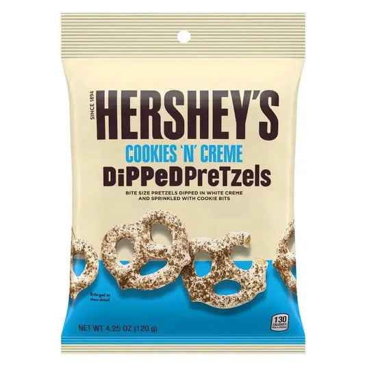 Hershey's Dipped Pretzels Cookies 'n' Creme 120g - Americké sladkosti - OhMyCandyBox Chorvátsko