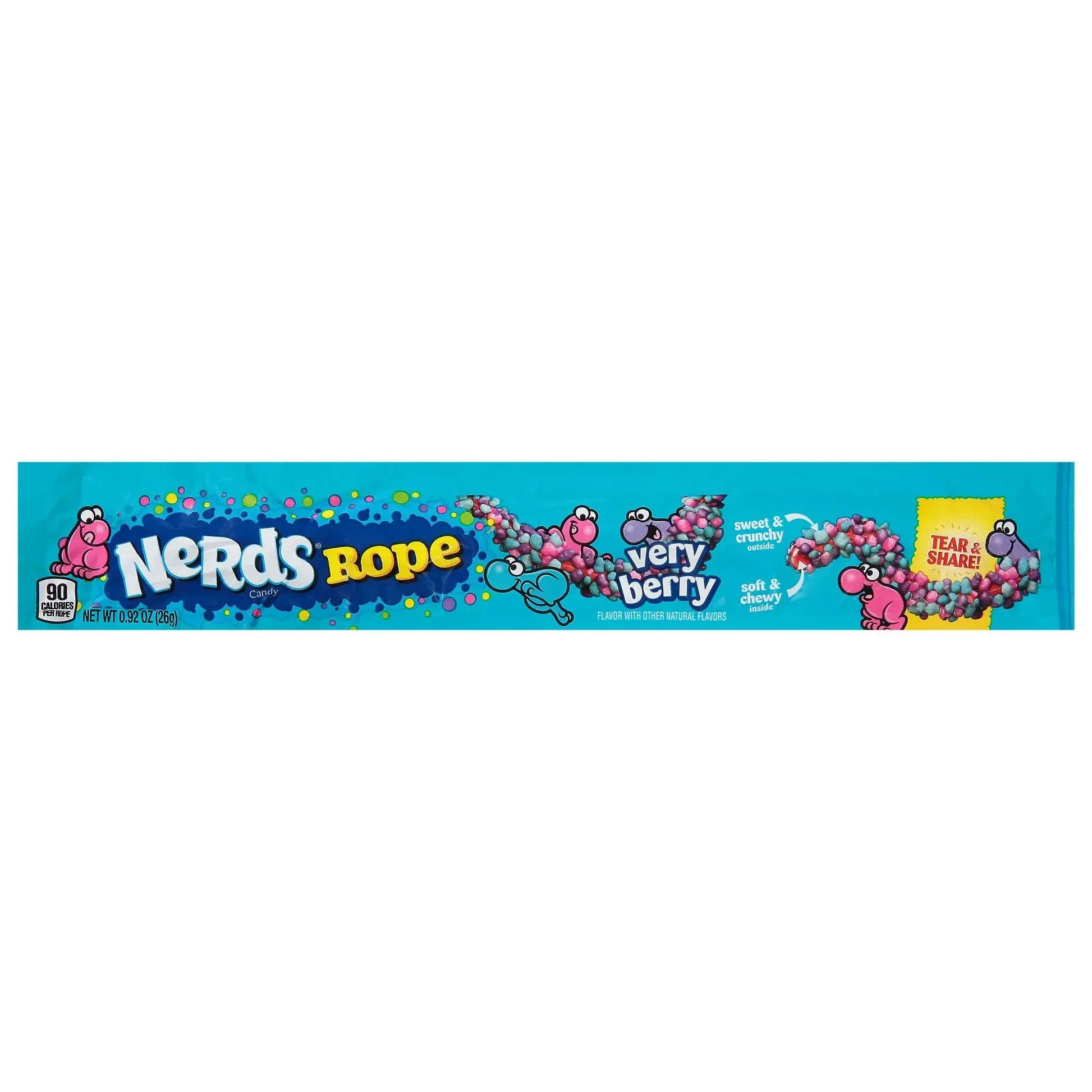 Nerds Rope Very Berry 26g - Americké sladkosti - OhMyCandyBox Chorvátsko