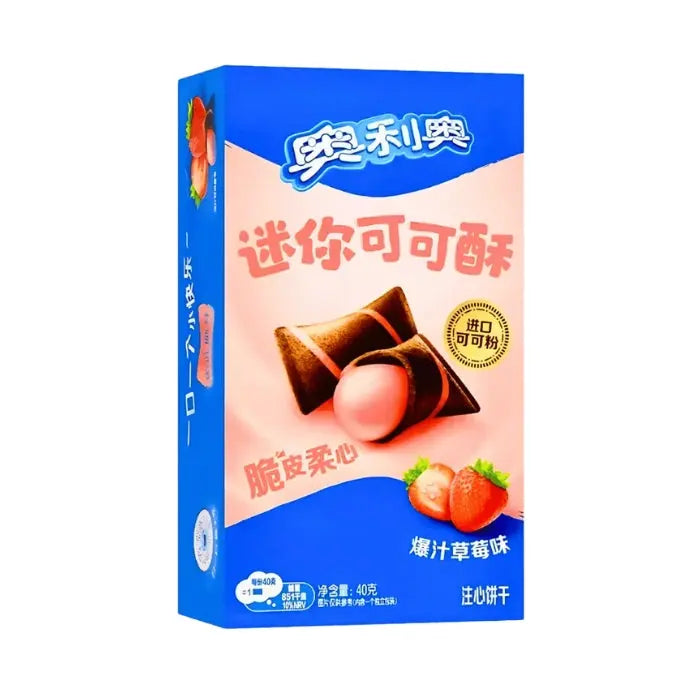 Oreo Mini Cocoa Crisp Strawberry 40g OhMyCandyBox