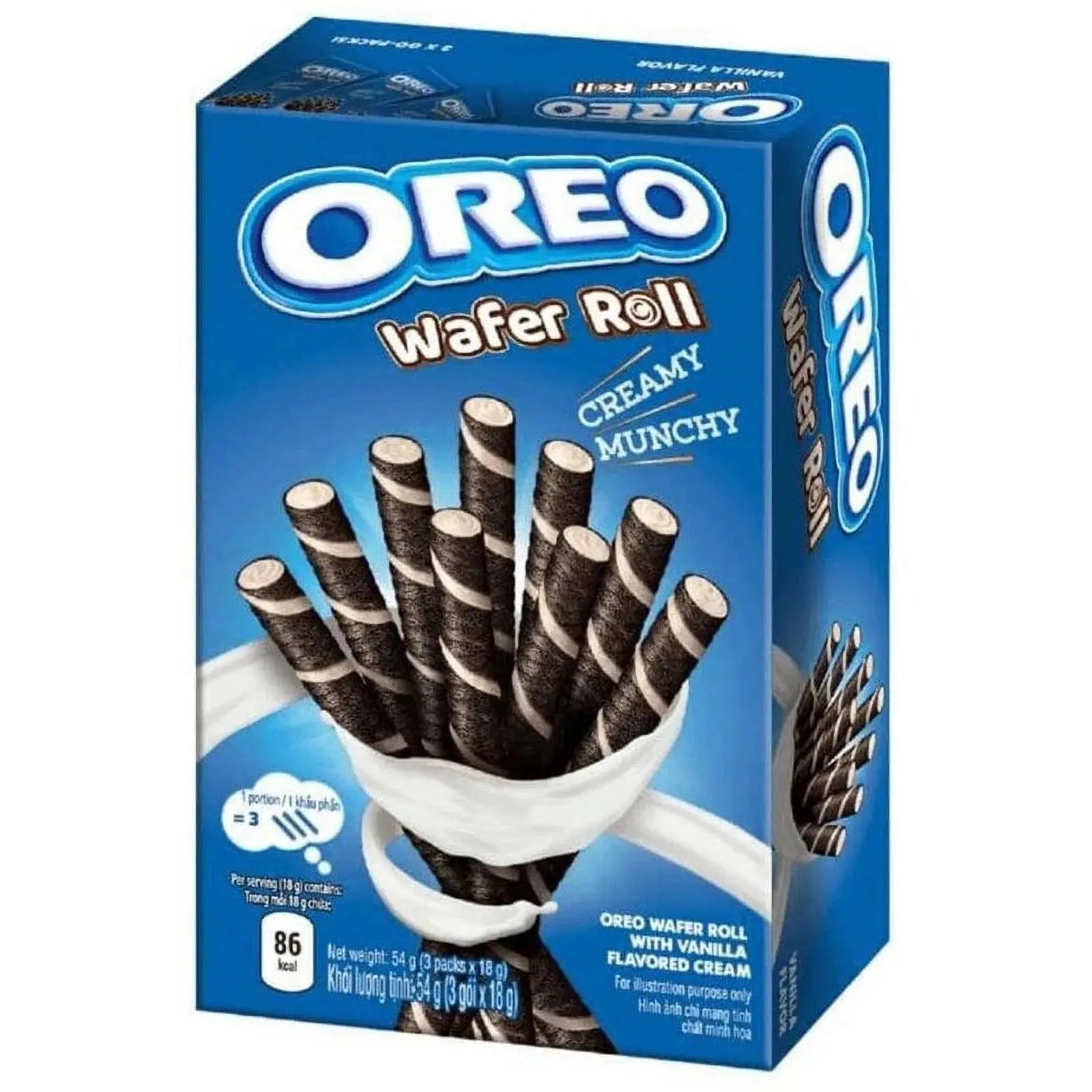 Oreo Wafer Roll Vanilka 54g (Poškodené balenie) - OhMyCandyBox