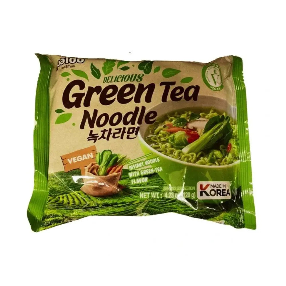 Paldo Green Tea Noodle 120g - OhMyCandyBox