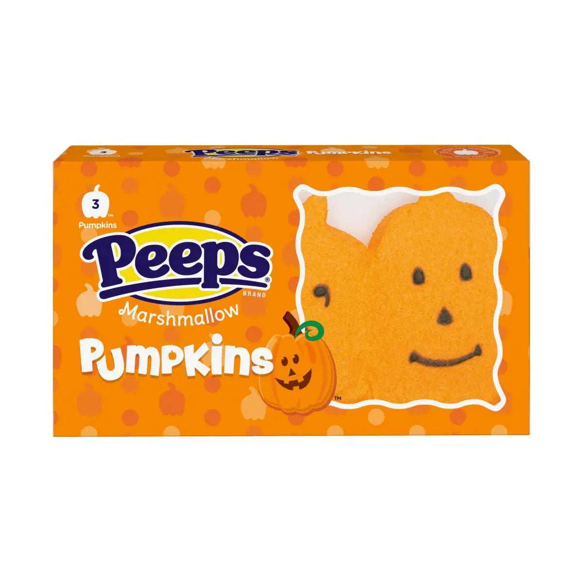 Peeps Marshmallow Pumpkins (3ks) 43g - OhMyCandyBox