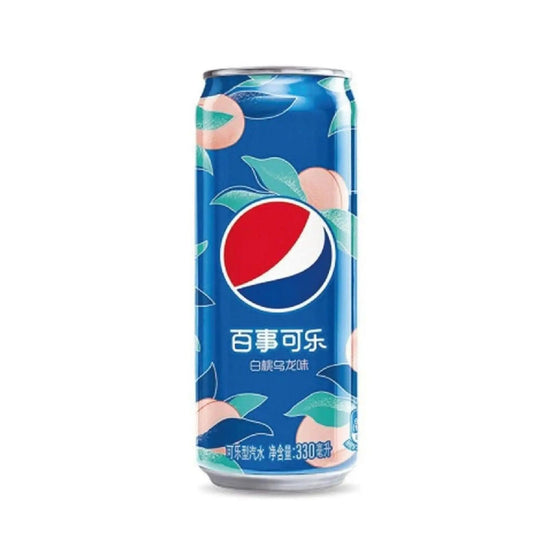 Pepsi Biela broskyňa 330ml - OhMyCandyBox