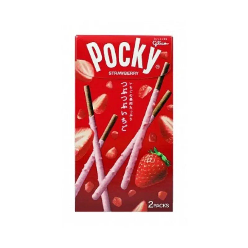 Pocky Tsubu Tsubu Ichigo Strawberry 2 Pack 58g - Americké sladkosti - OhMyCandyBox Chorvátsko