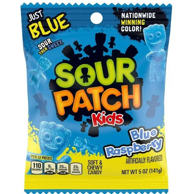 Sour Patch Kids Blue Raspberry 141g - Americké sladkosti - OhMyCandyBox Chorvátsko