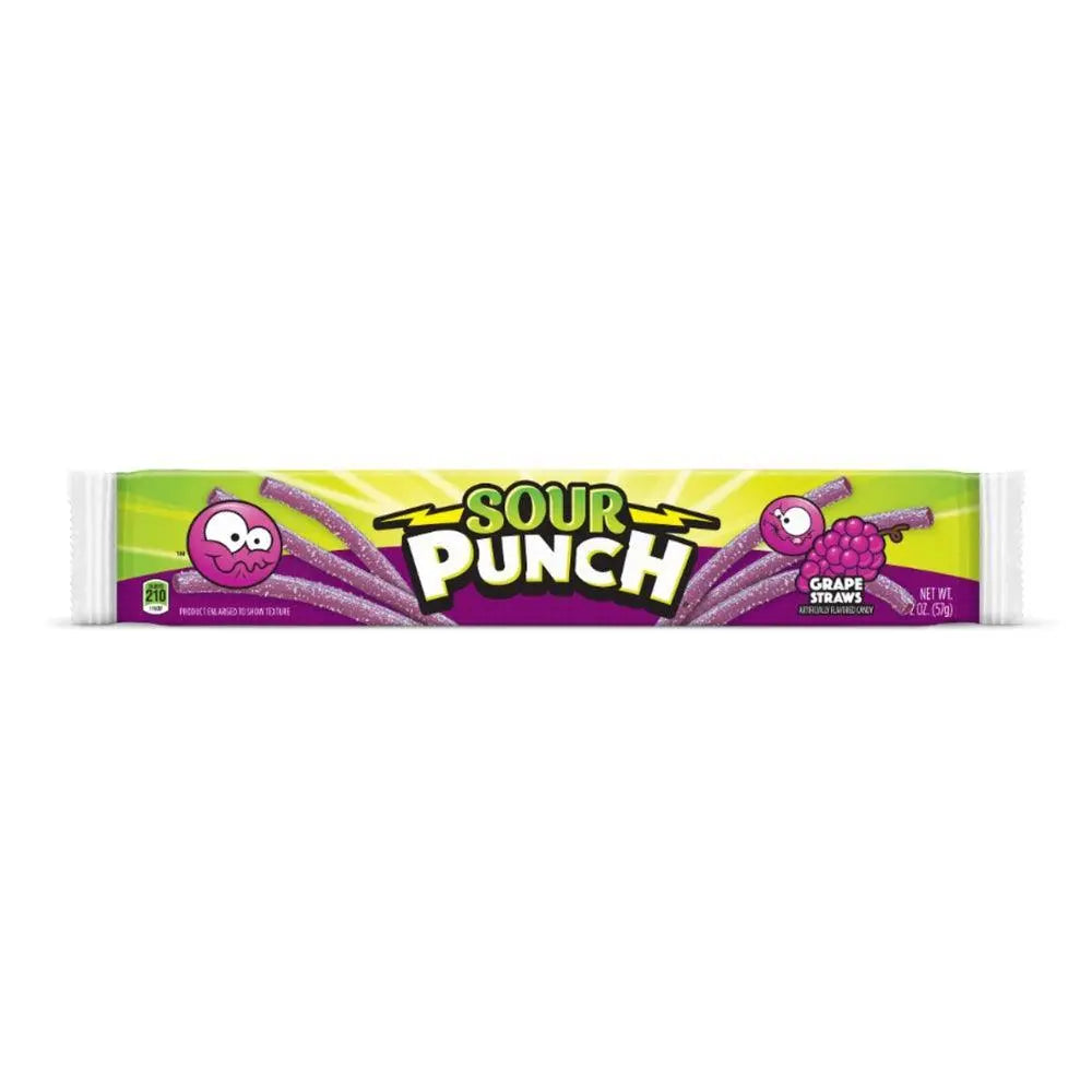 Sour Punch Grape Straws 57g (do: 17.12.2024) - OhMyCandyBox