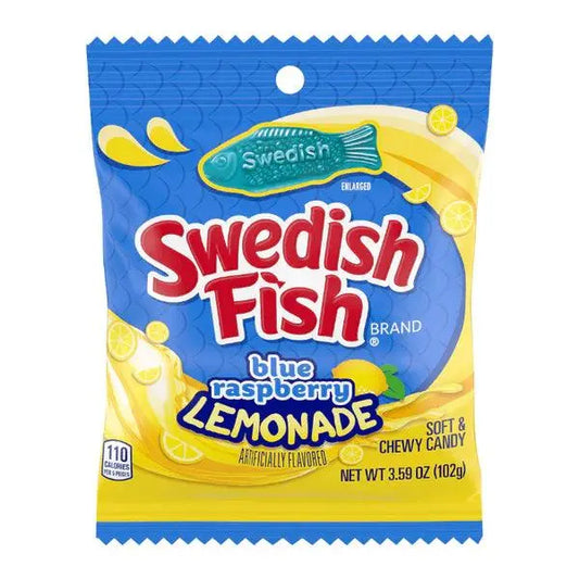 Swedish Fish Blue Raspberry Lemonade 102g - Americké sladkosti - OhMyCandyBox Chorvátsko