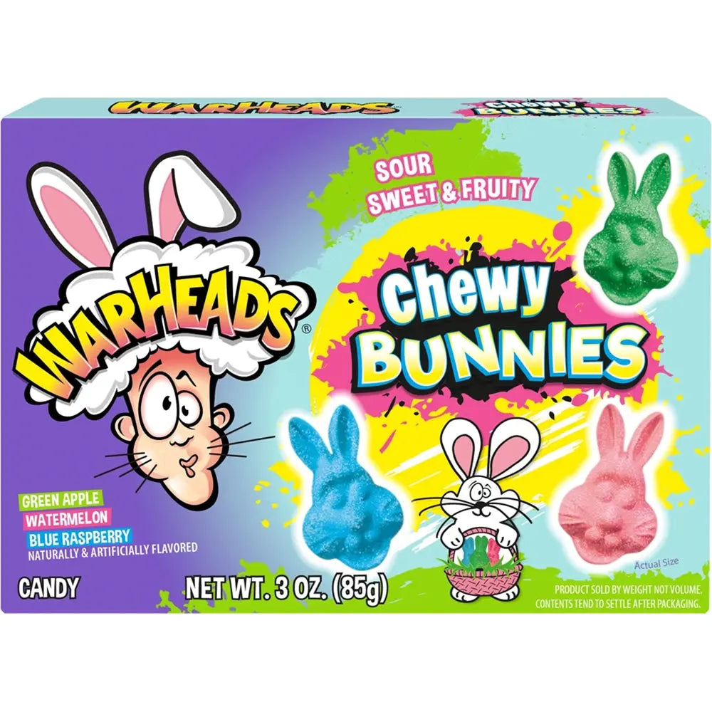 Warheads Chewy Bunnies 85g OhMyCandyBox