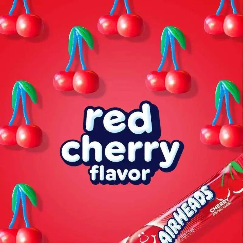 Airheads Cherry 15,6g - Americké sladkosti - OhMyCandyBox Chorvátsko