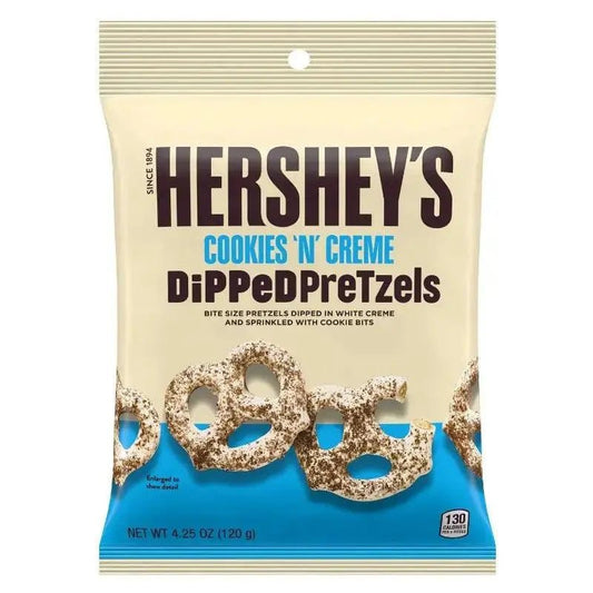 Hershey's Dipped Pretzels Cookies 'n' Creme 120g - Americké sladkosti - OhMyCandyBox Chorvátsko