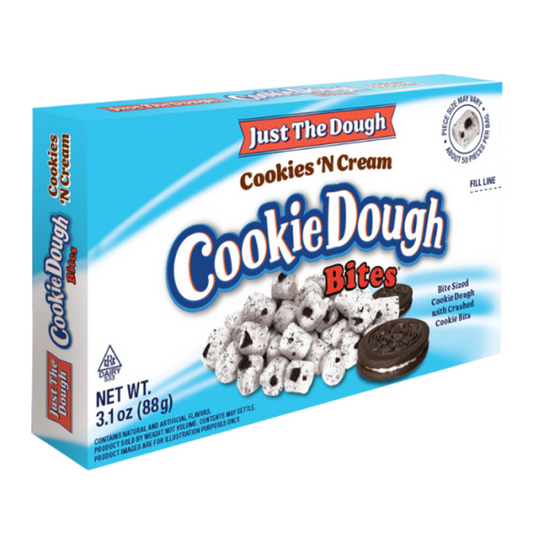Just The Dough Cookie Dough Bites Cookies 'N Cream 88g