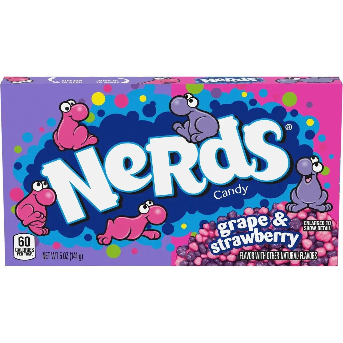 Nerds - Grape & Strawberry 141g - Americké sladkosti - OhMyCandyBox Chorvátsko