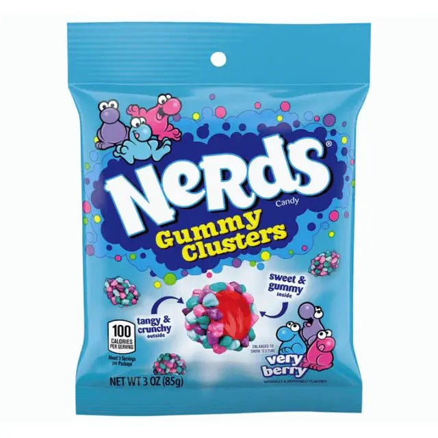 Nerds Gummy Clusters Very Berry 85g - OhMyCandyBox