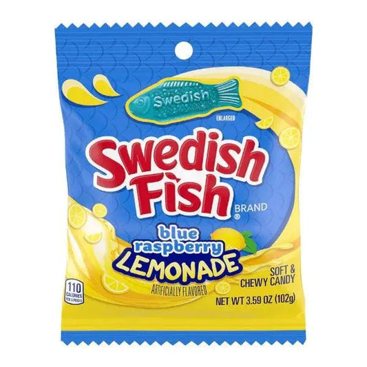 Swedish Fish Blue Raspberry Lemonade 102g - Americké sladkosti - OhMyCandyBox Chorvátsko