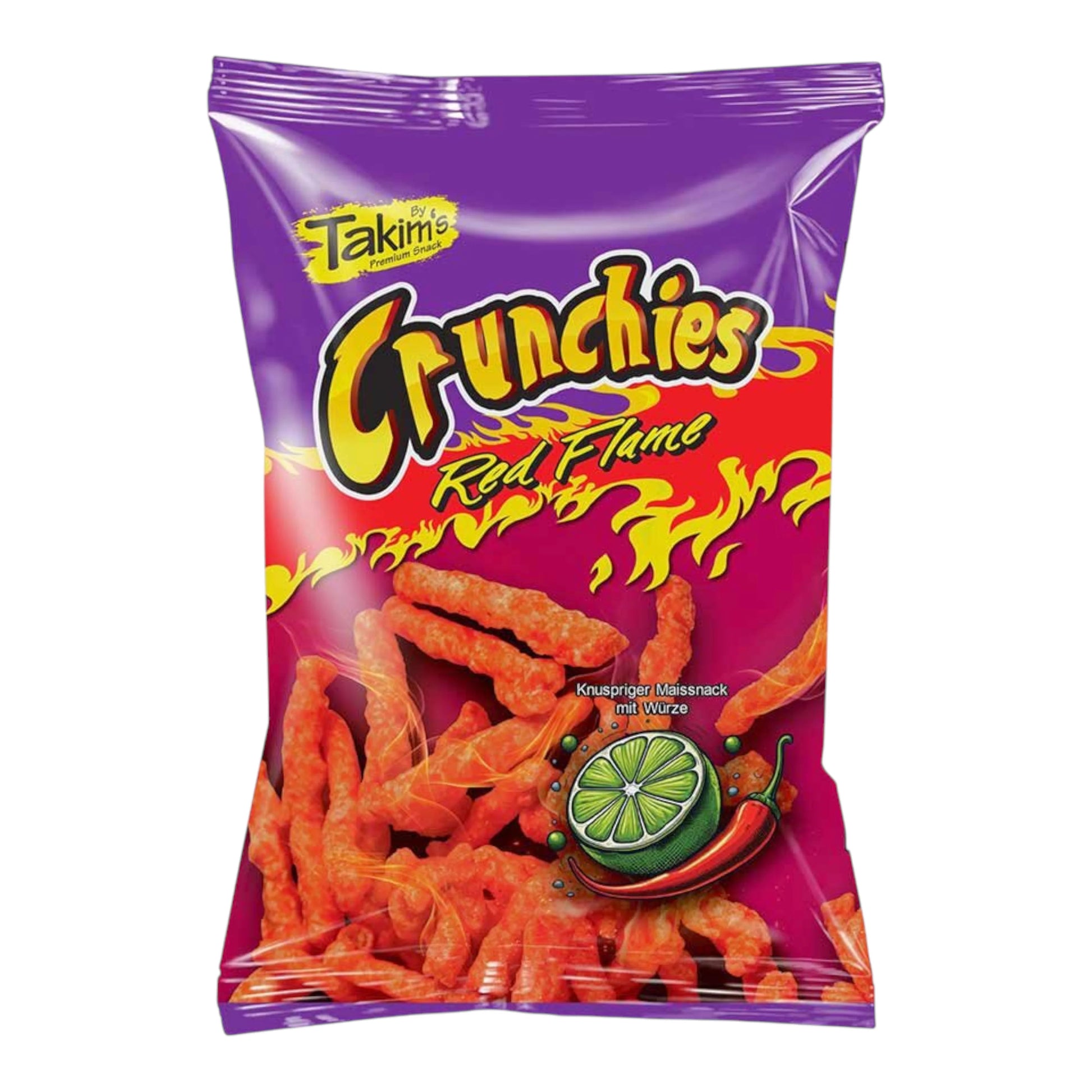 Takim's Crunchies Red Flame Chili and Lime 90g - OhMyCandyBox